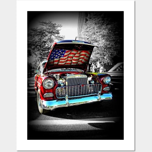 American '55 Chevy Posters and Art